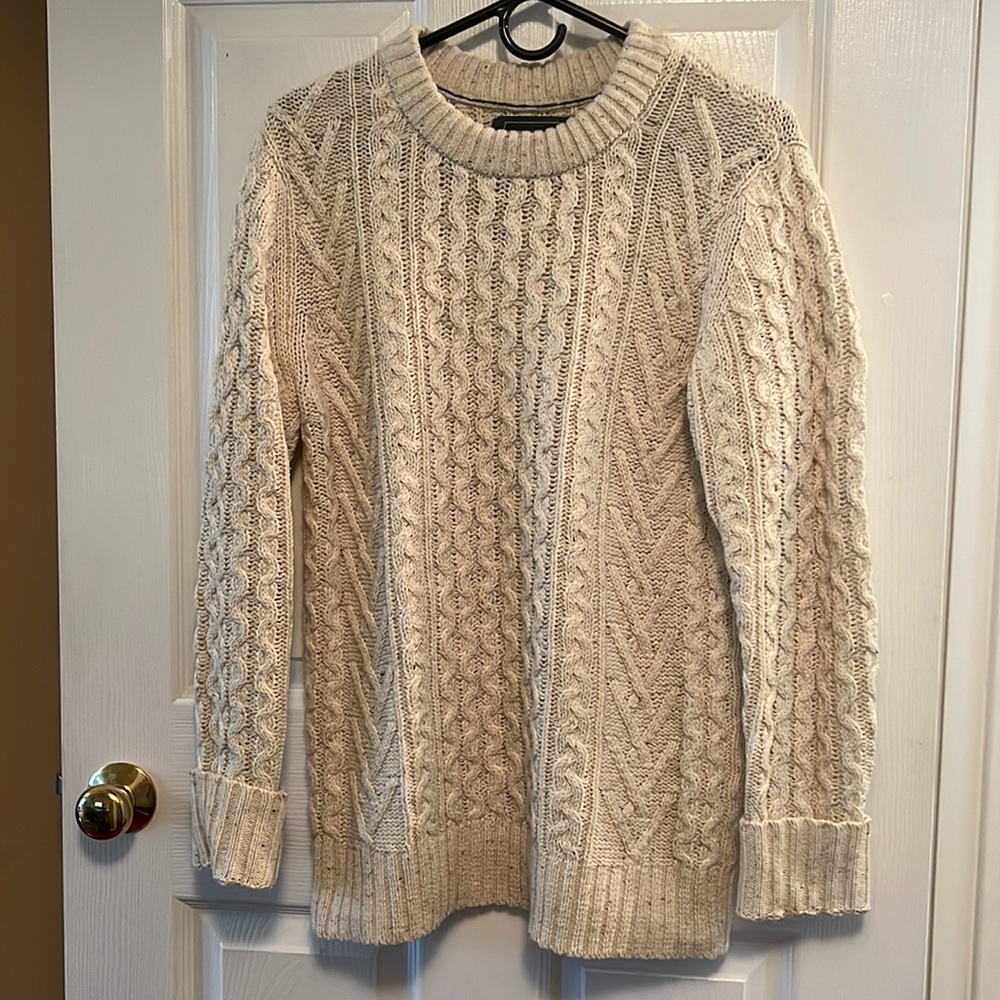 Men’s Small American Eagle Cable-Knit Crewneck Sweater